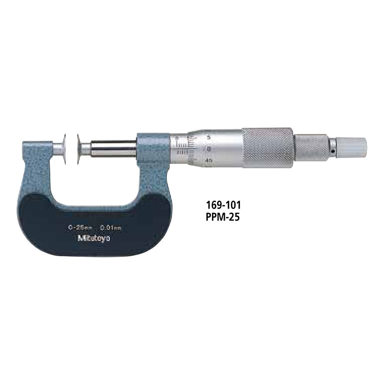 日本三豐（mitutoyo）紙厚千分尺169 系列 &mdash; 直進式測微螺桿型PPM