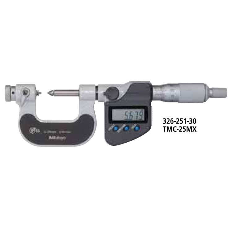 日本三豐（mitutoyo）螺紋千分尺326, 126 系列 可更換測砧及測微螺桿測量面型TMC-MX &middot; TMC